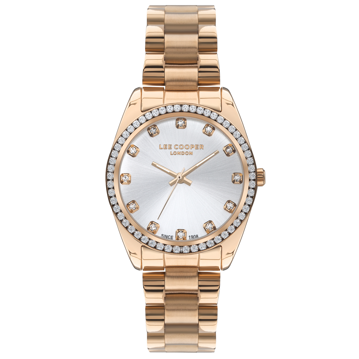 Жіночий годинник Lee Cooper Santorini Gold 1844, рожеве золото, 34 мм — фото 1