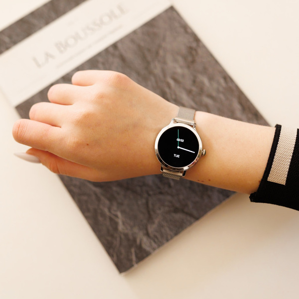 Смарт-годинник UWatch Smart VIP Lady Pro Silver сріблястий AMOLED 1.1 дюйма — фото 3