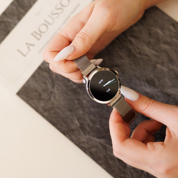 Смарт-годинник UWatch Smart VIP Lady Pro Silver сріблястий AMOLED 1.1 дюйма — фото 7