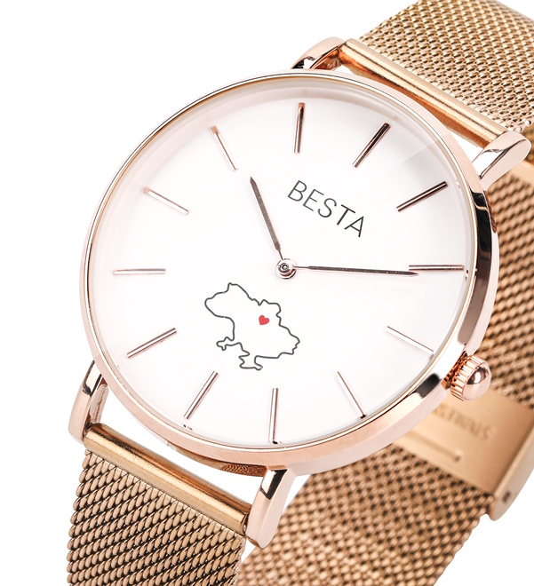 Годинник Besta Love UA Rosegold з японським кварцовим механізмом — фото 2