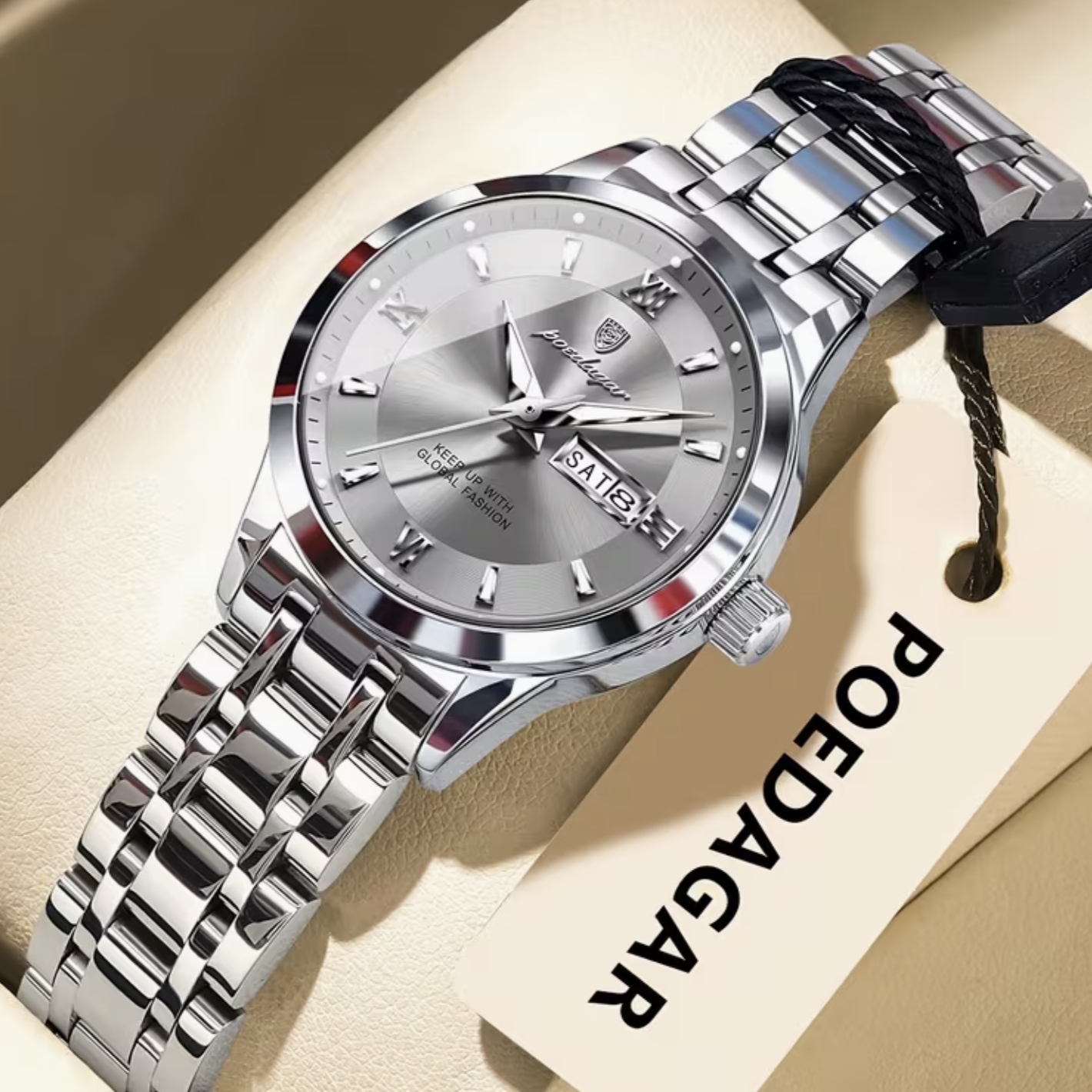 Жіночий годинник Poedagar Berlin Lady 2260 сріблястий, 31 мм — фото 2