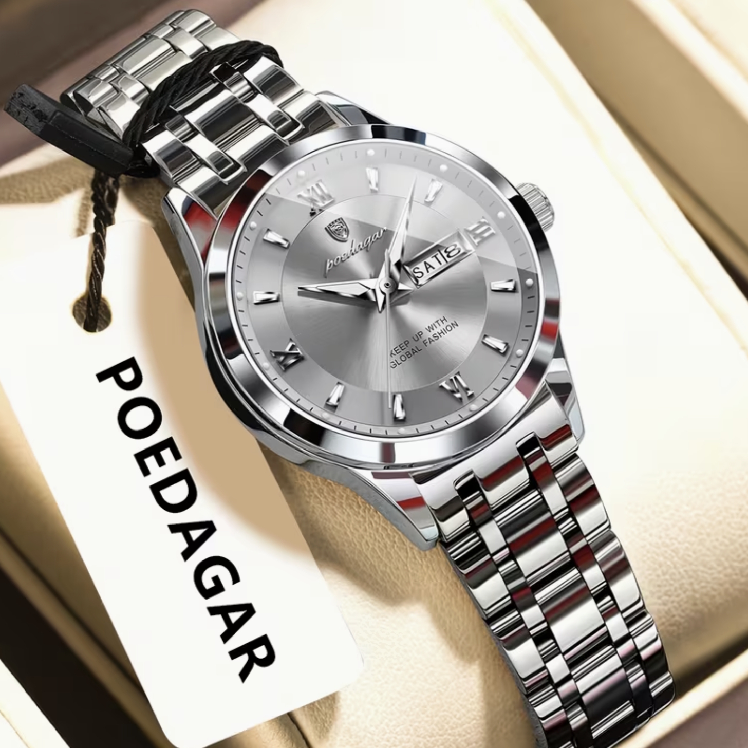 Жіночий годинник Poedagar Berlin Lady 2260 сріблястий, 31 мм — фото 7