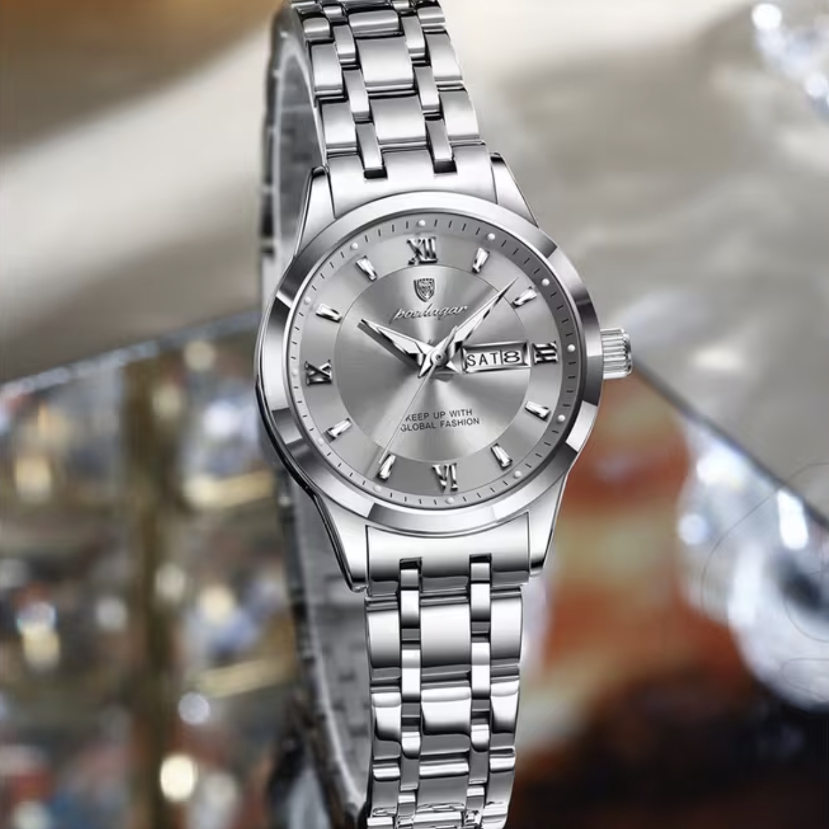 Жіночий годинник Poedagar Berlin Lady 2260 сріблястий, 31 мм — фото 8
