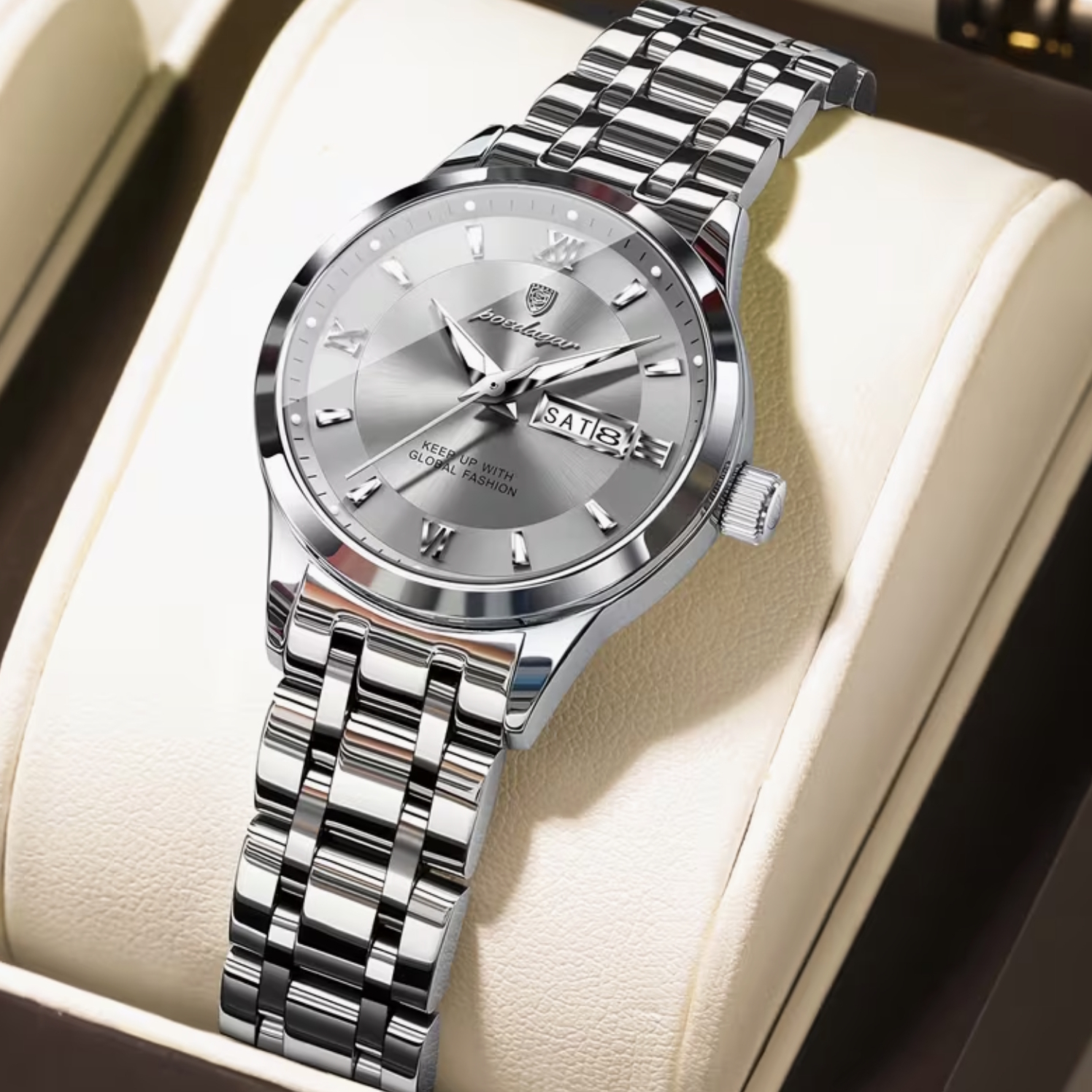 Жіночий годинник Poedagar Berlin Lady 2260 сріблястий, 31 мм