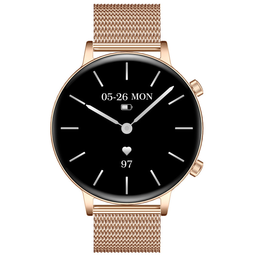 Смарт-годинник UWatch Smart Flower X Gold з AMOLED-дисплеєм 1,32” і 2 ремінцями — фото 2