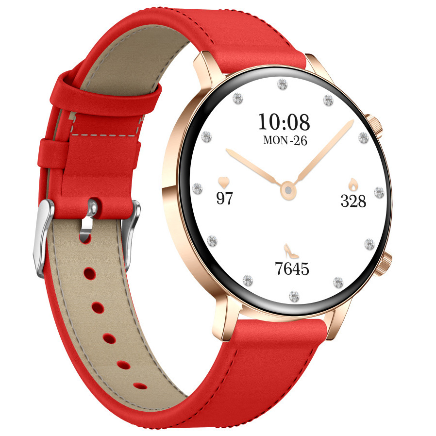 Смарт-годинник UWatch Smart Flower X Red з AMOLED-дисплеєм 1,32″ та 2 ремінцями — фото 3