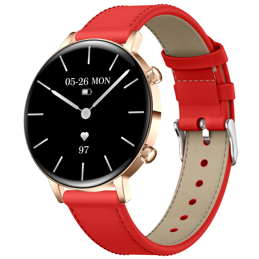 Смарт-годинник UWatch Smart Flower X Red з AMOLED-дисплеєм 1,32″ та 2 ремінцями — фото 8