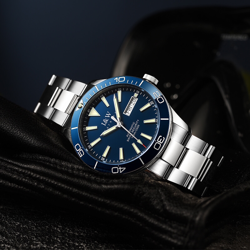 Чоловічий механічний годинник Carnival BlueMarine 10 Bar 2093 із синім циферблатом — фото 4