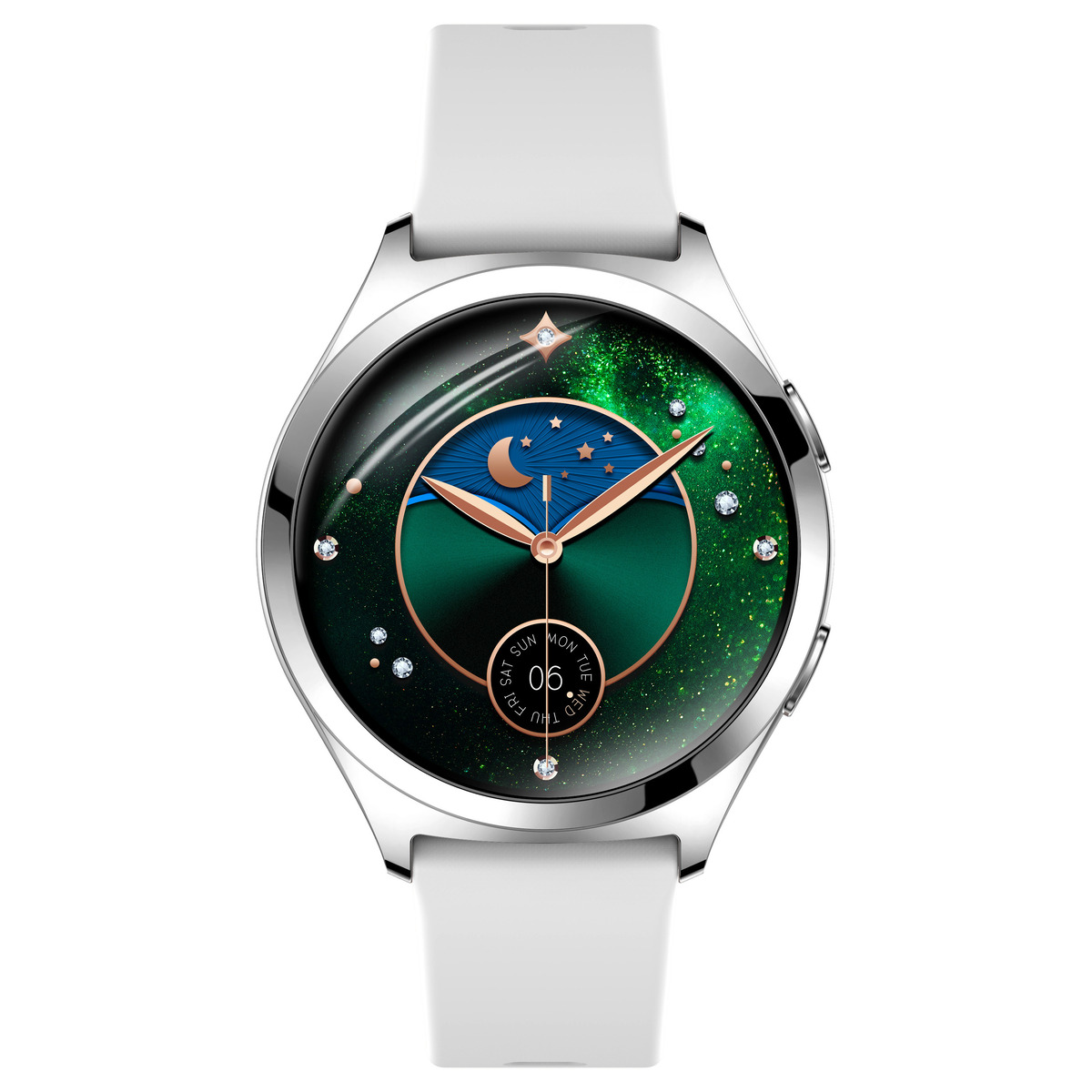 Смарт-годинник UWatch Smart Love Pro Silver Rubber сріблястий, 2 ремінці — фото 9