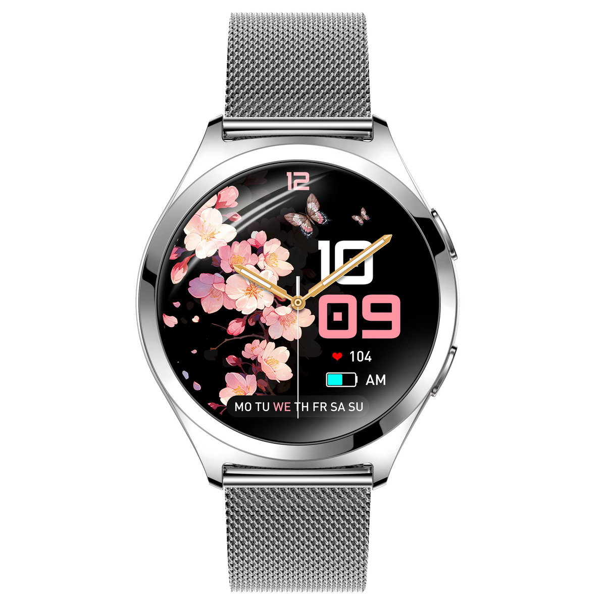 Смартгодинник UWatch Smart Love Pro Silver Steel 1.27″ зі сталевим браслетом і 2 ремінцями — фото 3