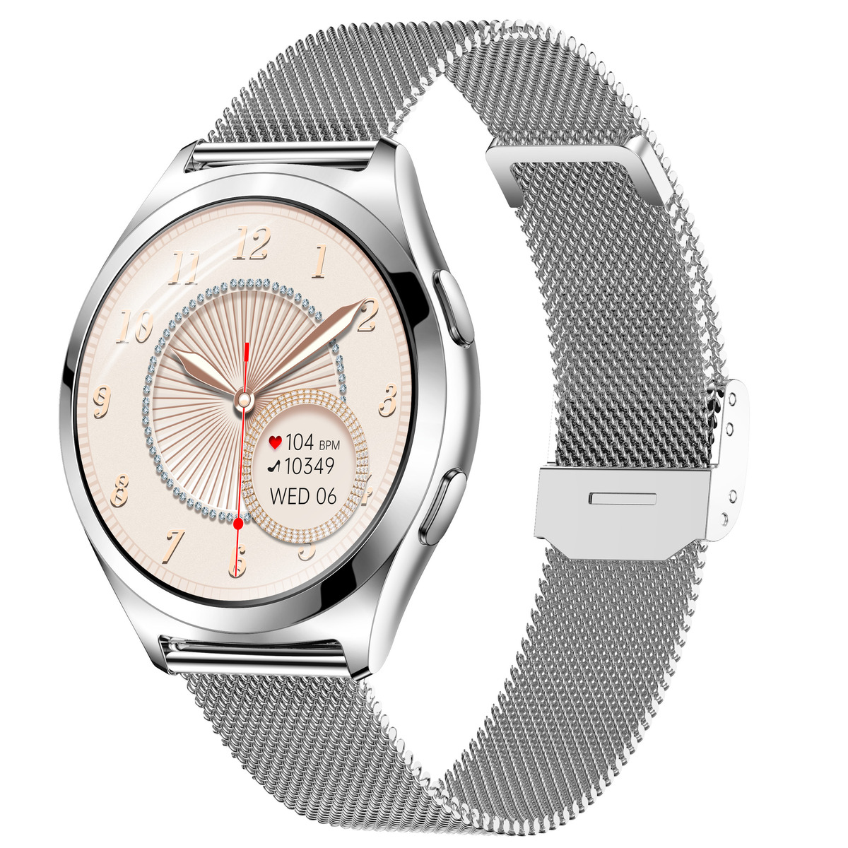 Смартгодинник UWatch Smart Love Pro Silver Steel 1.27″ зі сталевим браслетом і 2 ремінцями — фото 8
