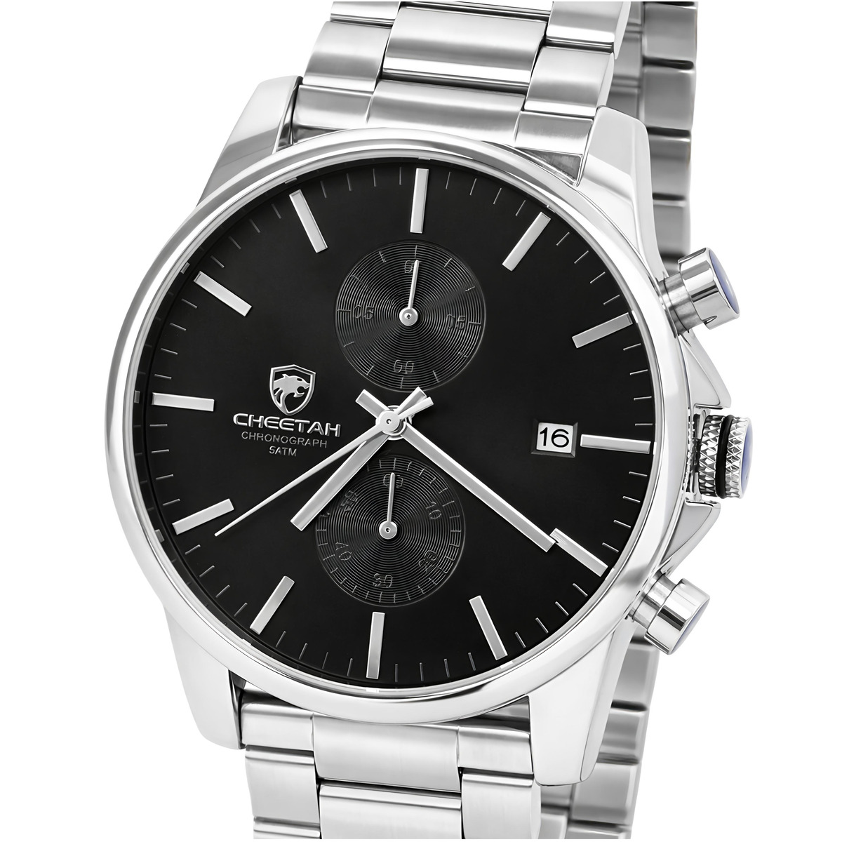Чоловічий годинник Cheetah Monaco Silverline 2228 з двома ремінцями — фото 1
