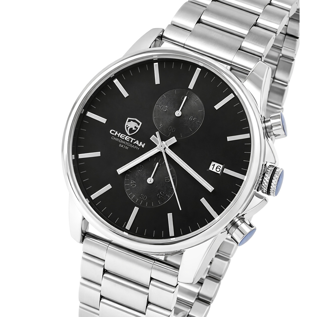 Чоловічий годинник Cheetah Monaco Silverline 2228 з двома ремінцями — фото 2