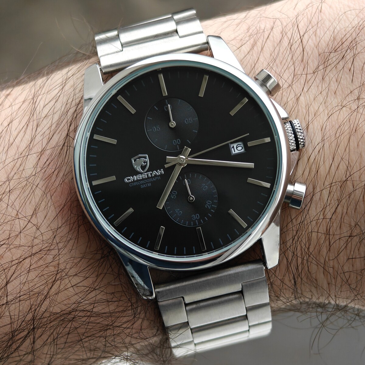 Чоловічий годинник Cheetah Monaco Silverline 2228 з двома ремінцями — фото 7