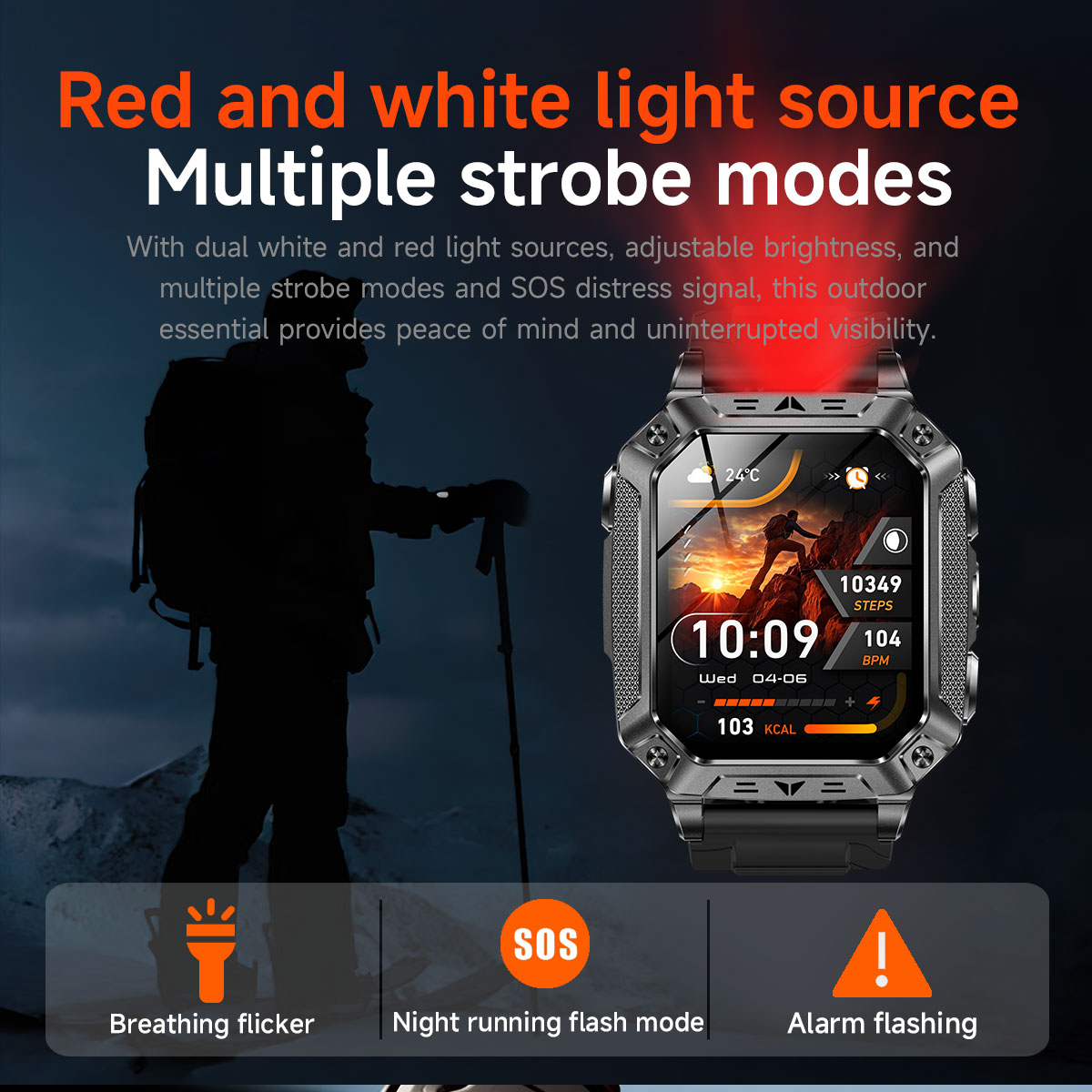 Смарт-годинник UWatch Smart Formula K+ Rubber 2.01, чорний, 2 ремінці — фото 6