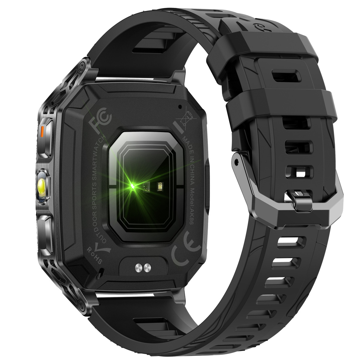 Смарт-годинник UWatch Smart Formula K+ Rubber 2.01, чорний, 2 ремінці — фото 10