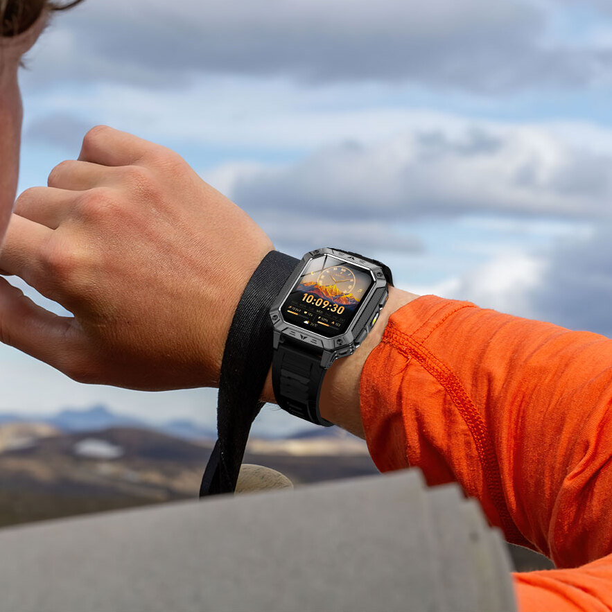 Смарт-годинник UWatch Smart Formula K+ Rubber 2.01, чорний, 2 ремінці — фото 7