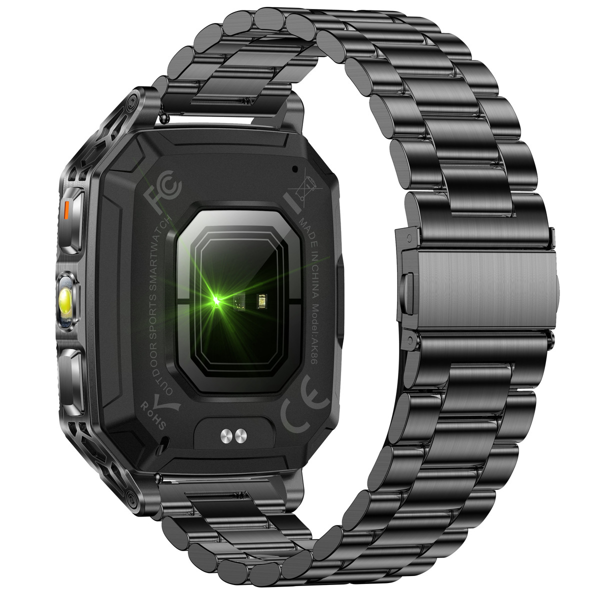 Смарт-годинник UWatch Smart Formula K+ Steel 2.01″, чорний, з 2 ремінцями — фото 10