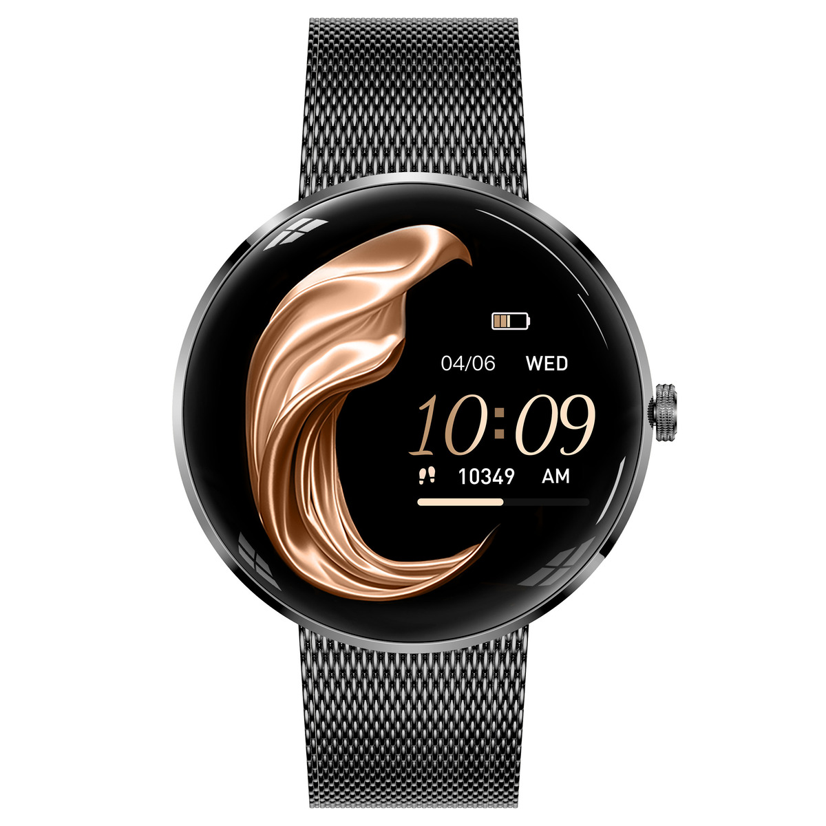 Смарт-годинник UWatch Smart Luna Cherry Rubber 46 мм з Amoled-дисплеєм і 3 ремінцями — фото 3
