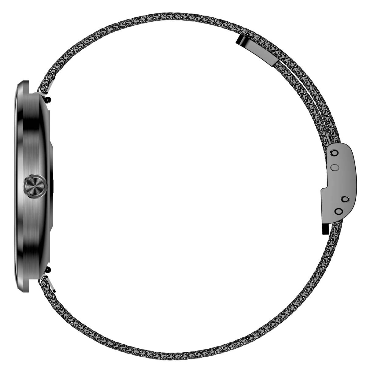Жіночий смарт-годинник UWatch Smart Luna Black 1.43 Amoled, чорний, 2 ремінці — фото 10