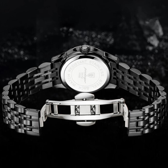 Чоловічий годинник Poedagar Unique Men Black 2344 з чорним циферблатом — фото 8