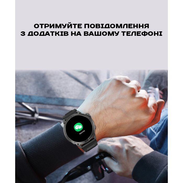 Смарт-годинник North Edge GPS Smart Titan з AMOLED, GPS і компасом, чорний — фото 5