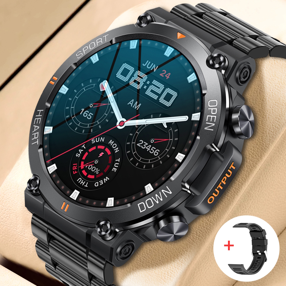 Смартгодинник UWatch Smart Storm Steel з OLED-дисплеєм 1.32 дюйма і сталевим ремінцем — фото 5
