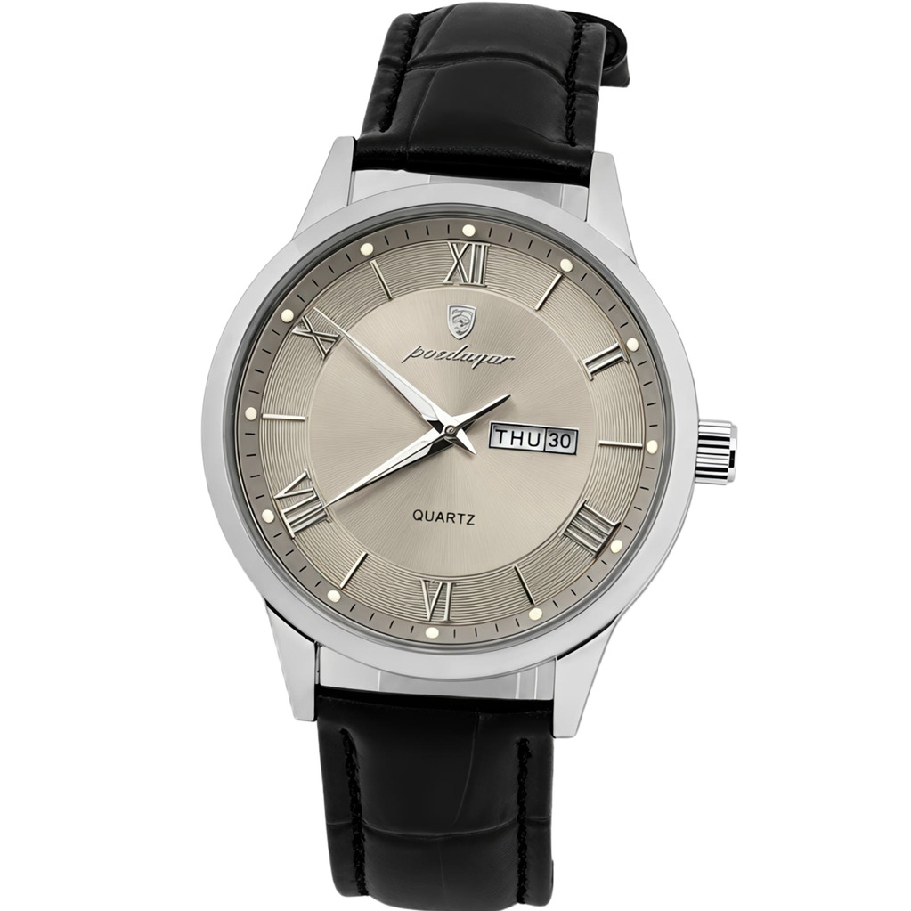 Чоловічий годинник Poedagar Berlin Premium Leather 2475 з двома ремінцями — фото 2
