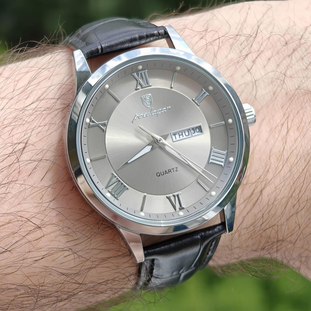 Чоловічий годинник Poedagar Berlin Premium Leather 2475 з двома ремінцями — фото 7