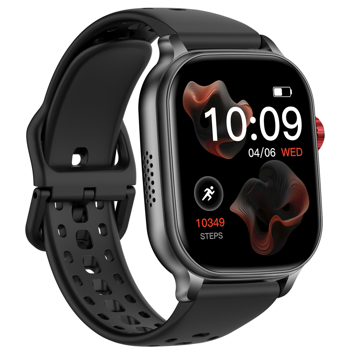 Смарт-годинник UWatch Smart Energy Rubber Black з 2 ремінцями, чорний — фото 2