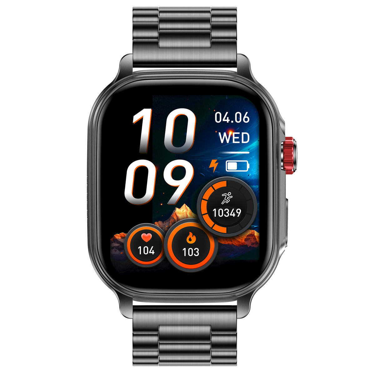 Смарт-годинник UWatch Smart Energy Rubber Black з 2 ремінцями, чорний — фото 3