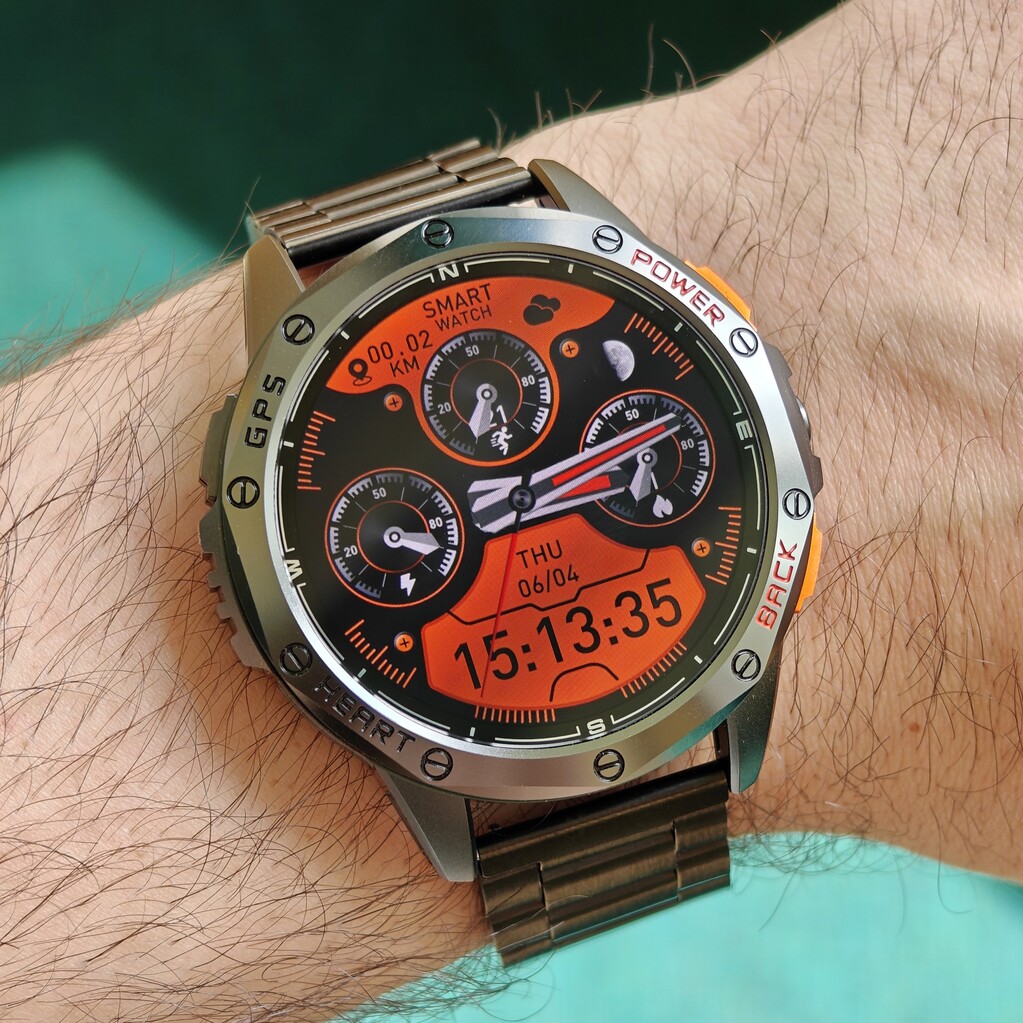 Смартгодинник UWatch Smart GPS Max Steel Black AMOLED з GPS і 3 ремінцями — фото 7