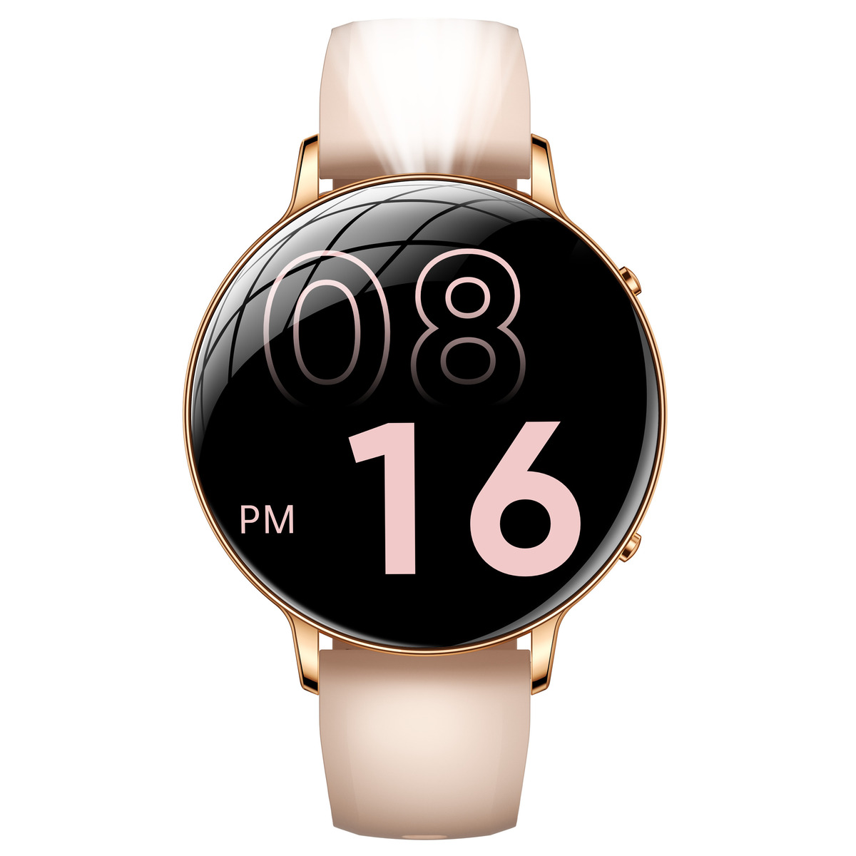 Смарт-годинник UWatch Smart Rose з ліхтариком, AMOLED 1.32″, рожевий ремінець і додатковий сталевий — фото 3
