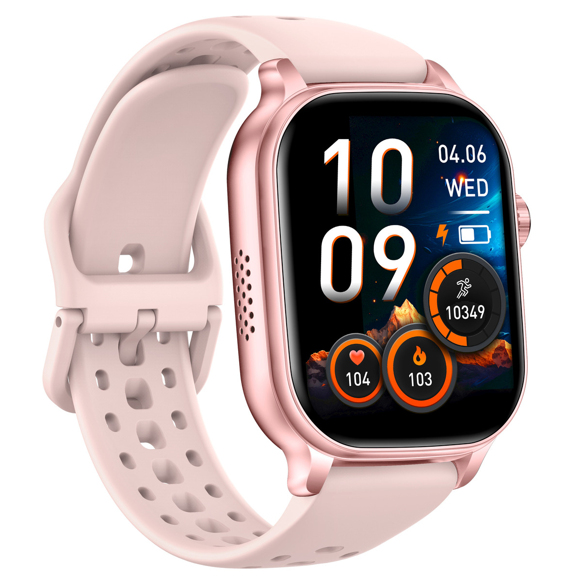Смарт годинник UWatch Smart Energy Sakura Pink 2.01 IPS, Bluetooth-дзвінки, 2 ремінці — фото 2