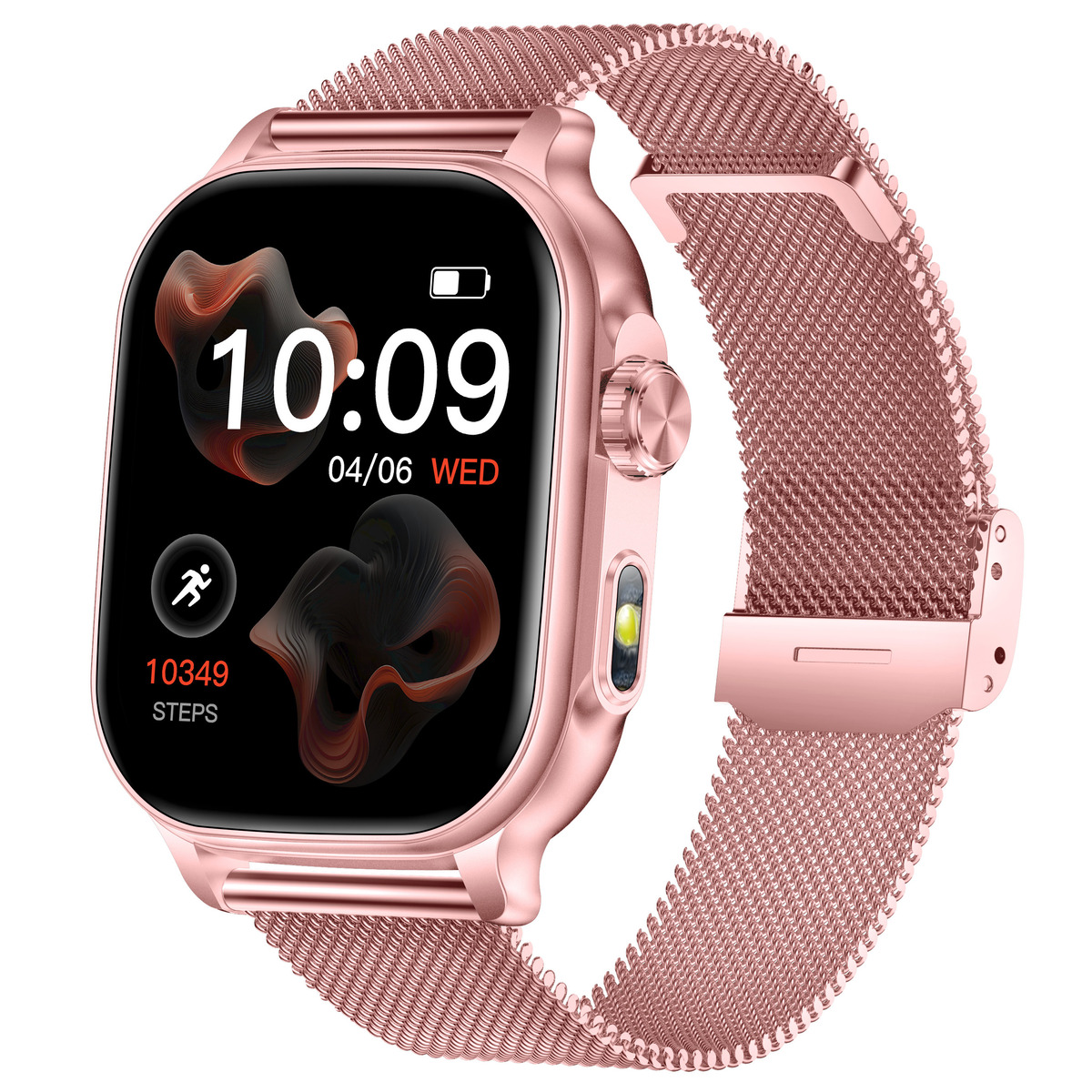 Смартгодинник UWatch Smart Energy Sakura Steel з Bluetooth-дзвінками, рожевий, 2 ремінці — фото 1