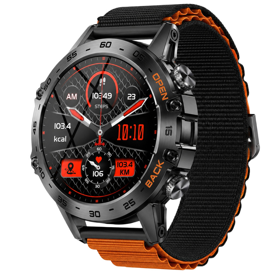 Смарт-годинник UWatch Smart Delta K52 Orange Black з 3 ремінцями — фото 1