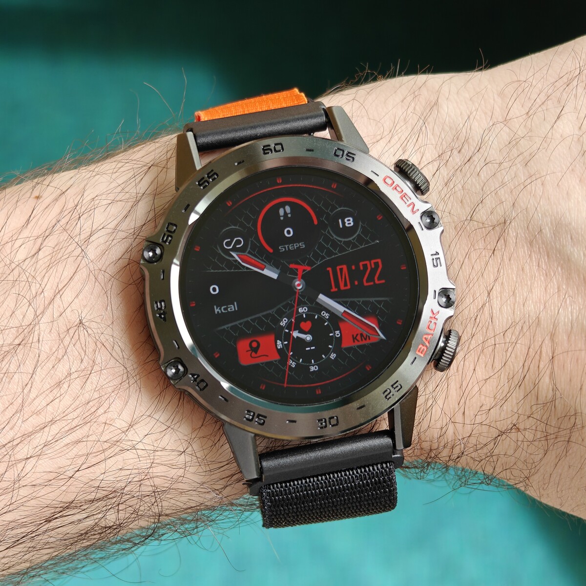 Смарт-годинник UWatch Smart Delta K52 Orange Black з 3 ремінцями — фото 7