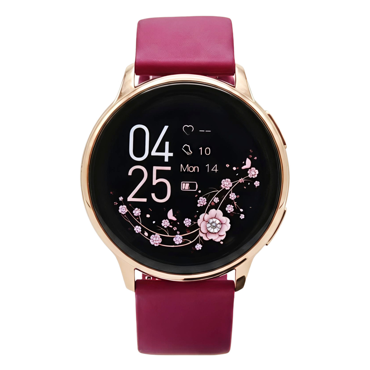 Смарт-годинник UWatch Smart Melisia Cherry Rubber із 3 ремінцями, золотистий — фото 7