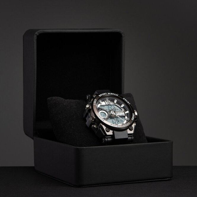 Чоловічий годинник Besta Sport 1430 тактичний кварцовий чорний — фото 10