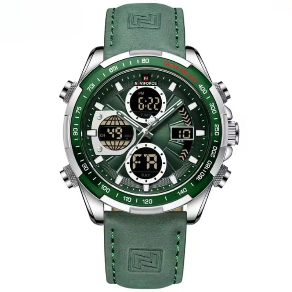 Чоловічий годинник Naviforce Fly ArmyGreen 9545 з японським кварцовим механізмом Seiko — фото 2