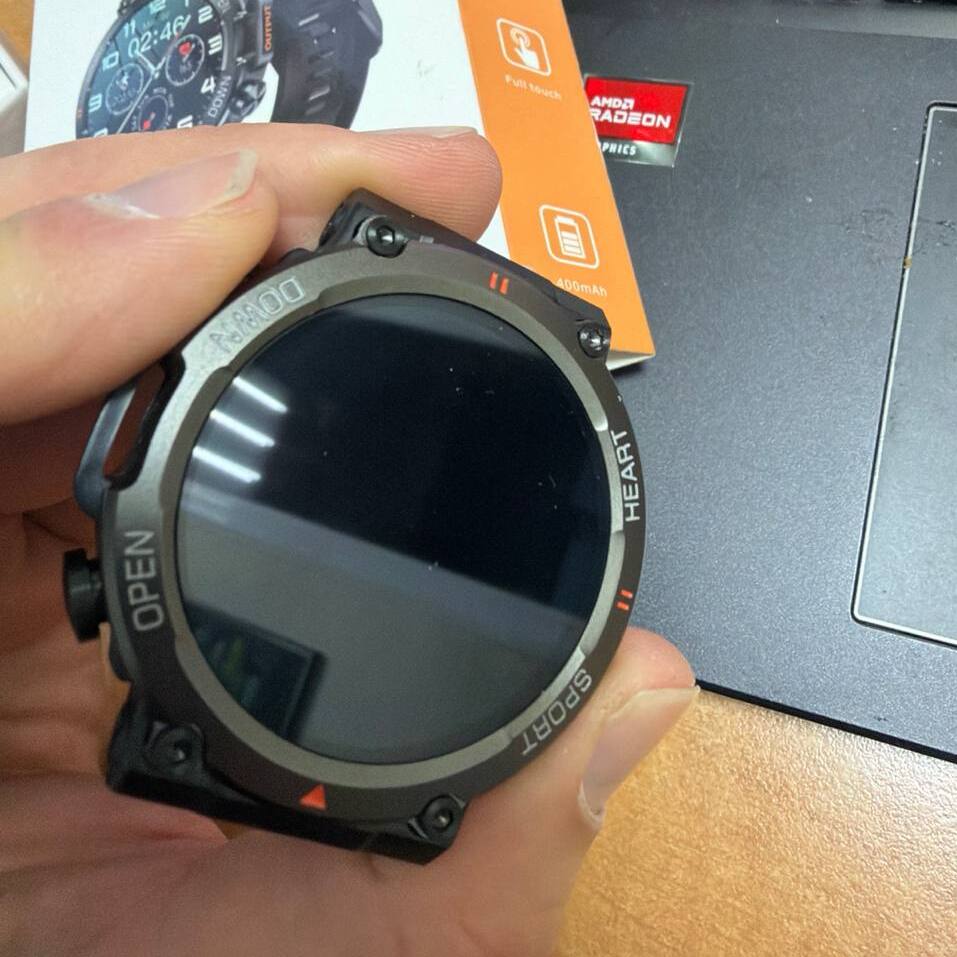 Уцінений смартгодинник UWatch Smart Storm Black 1.32 OLED, Bluetooth 5.0 — фото 2