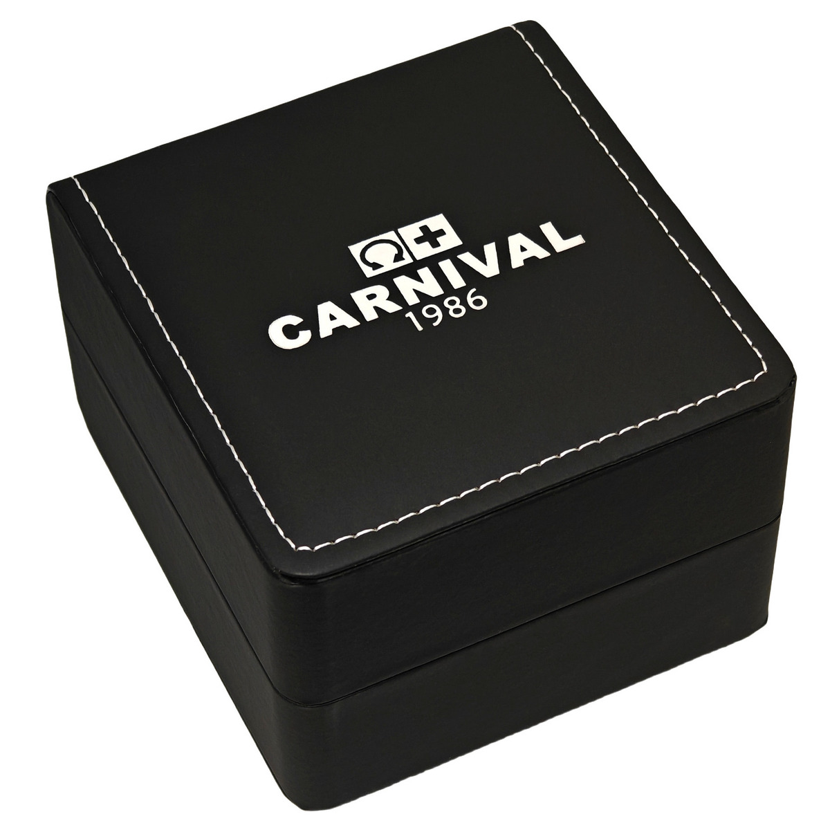 Шкіряна коробочка Best-Time Carnival чорна 100 х 100 х 60 мм — фото 1