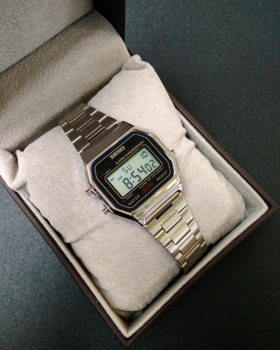 Чоловічий годинник Skmei Popular Silver 1123S зі сталевим браслетом — фото 5