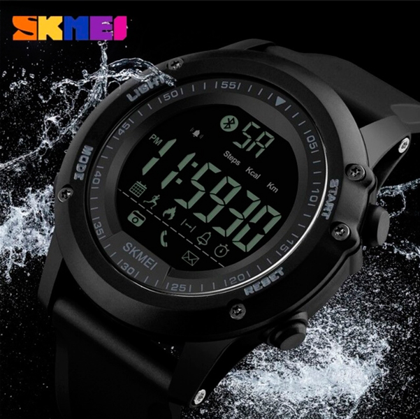 Чоловічий годинник Skmei Dynamic 1321 чорний, 5 атм, фітнес-трекер — фото 4