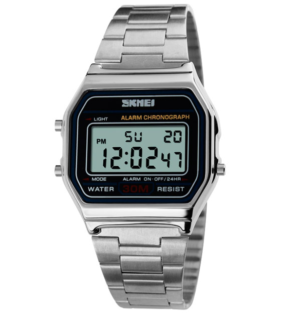 Чоловічий годинник Skmei Popular Silver 1123S зі сталевим браслетом — фото 2