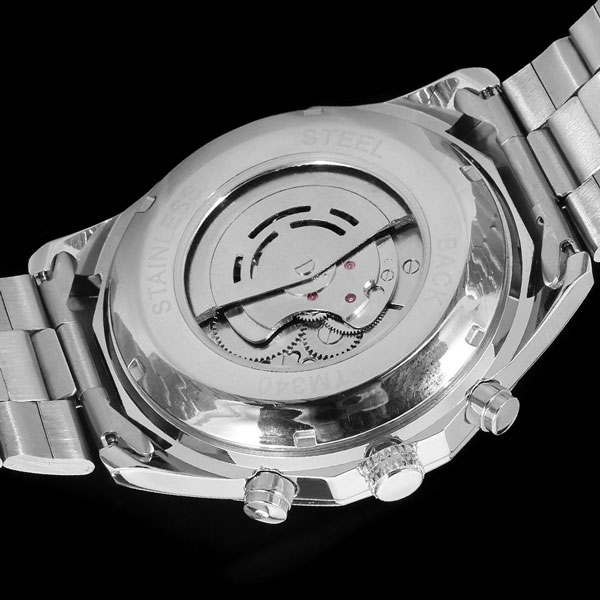 Чоловічий механічний годинник Winner Titanium 1038 зі сталевим ремінцем — фото 10