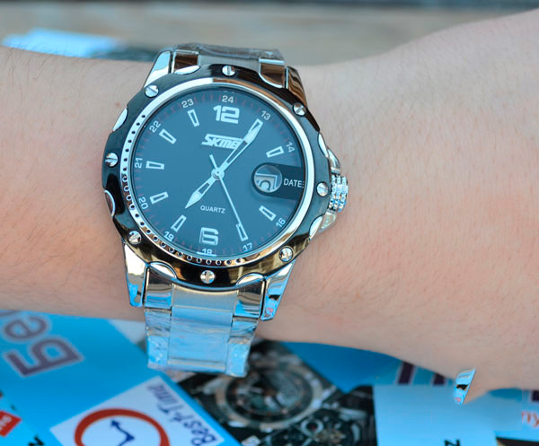 Чоловічий годинник Skmei Robby Steel 0992S зі сталевим ремінцем — фото 4