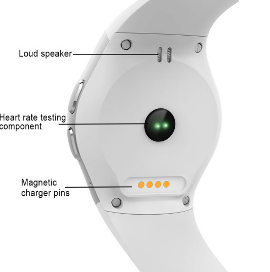 Смартгодинник UWatch Smart KW18 White з SIM-картою та вимірюванням пульсу — фото 4