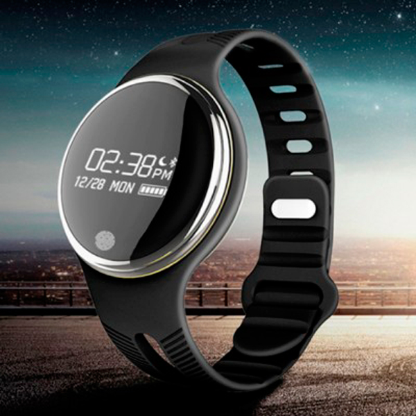 Смарт-годинник UWatch Smart E07 Swimming чорний з водостійкістю та фітнес-трекером — фото 1