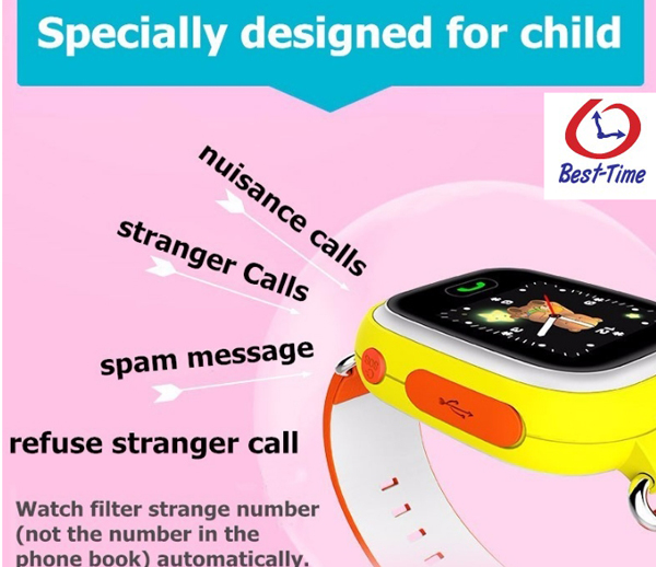 UWatch Smart Q100 Orange дитячий смарт-годинник із SOS та підтримкою SIM-карти — фото 6